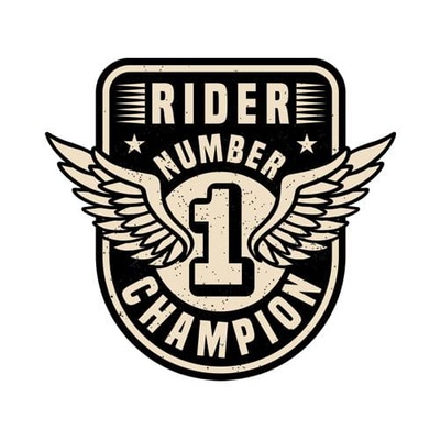 Rider Number 1 - naklejka