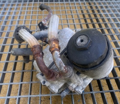 Корпус фильтра масла vw passat b5 lift w8 4.0 фото №1