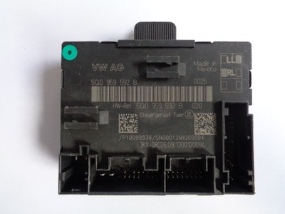 Модуль двері volkswagen оригінальний номер 5q0959592b фото №1