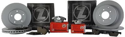 ZIMMERMANN DISCOS + ZAPATAS DELANTEROS+TRASEROS MAZDA 3 BK BL 300MM  