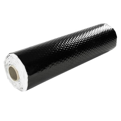 ALFOMBRILLA BUTYLOWA RECUBRIMIENTO NEGRA 2MM 200X50CM PARA COCHE ALUMINIO ROLLO  