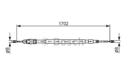 CABLE DE FRENADO RECZ. CITROEN T. C2/C3 02- LE/PR  