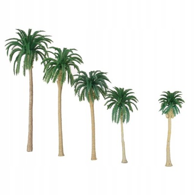 10 Sztuk Zielony Model Palmy Kokosowe Do