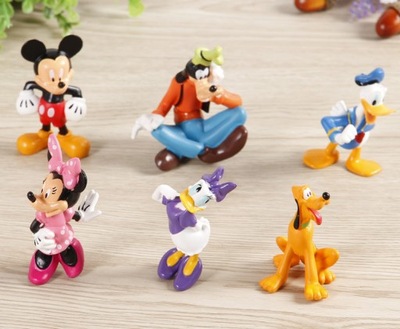 myszka Mickey Minnie kaczor Donald zestaw 6 figur