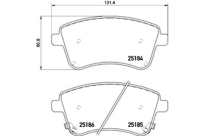 КОЛОДКИ ГАЛЬМІВНІ HELLA PAGID 581011PA00 PAD1787 57