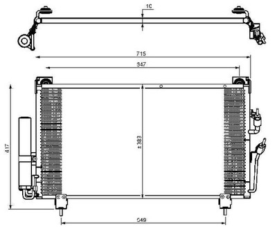 NRF 35755 КОНДЕНСАТОР, КОНДИЦИОНЕР