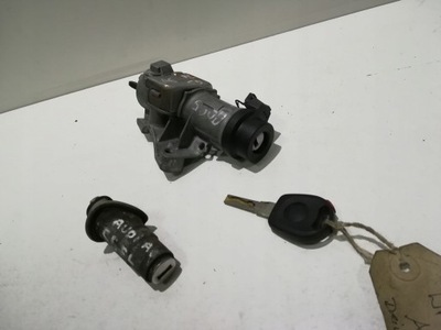 Замок зажигания + ключ + вкладка крышки audi a6 c5 fl фото №1