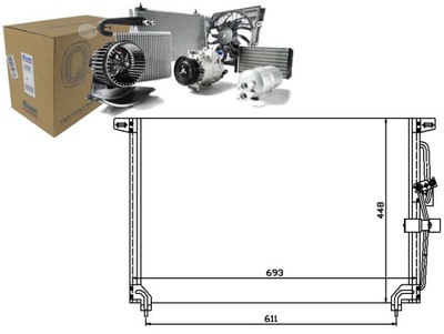 Конденсатор радиатор кондиционера [nissens] фото №1