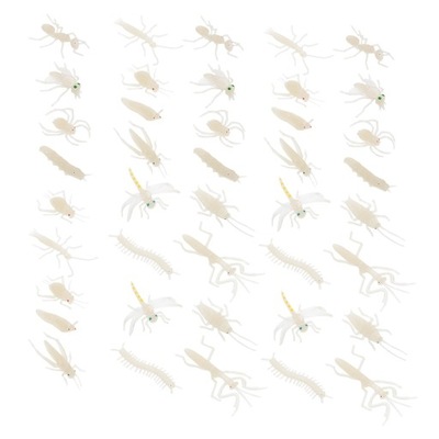48 szt. Symulacyjne modele owadów Realistyczne owady