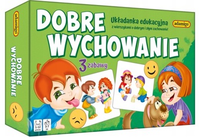 Adamigo Dobre wychowanie mini Układanka Edukacyjna