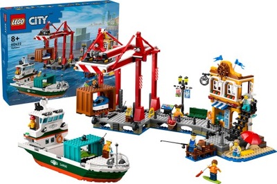LEGO CITY 60422 NADMORSKI PORT ZE STATKIEM TOWAROWYM zestaw klocków +8 lat