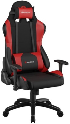 Czarno-czerwony Fotel gamingowy GENESIS Nitro 550