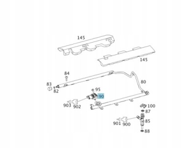 Mercedes-benz оригинальный номер a 156 153 00 28 датчик, давление топлива фото №1