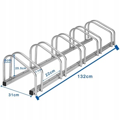 Stojak rowerowy 5 stanowisk rowerów