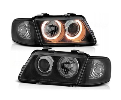 Audi a3 8l 96-00 линзы кольца black angel eyes фото №1
