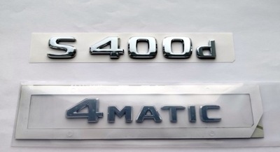 S400d 4Matic Mercedes emblemat chrom