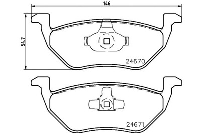 MINTEX ZAPATAS DE FRENADO FORD MAVERICK 2.0 16V  