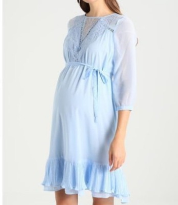 Mama Licious błękitna sukienka ciążowa L