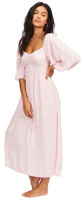 sukienka Billabong Swept Away - Pink Lady