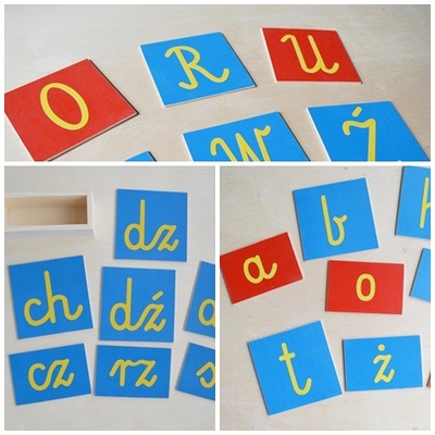 Szorstki alfabet litery małe i duże + dwuznaki