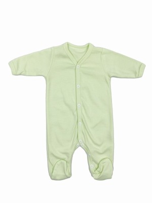 Zielony pajacyk dla noworodka niemowlęcy dla chłopca dziewczynki r.50