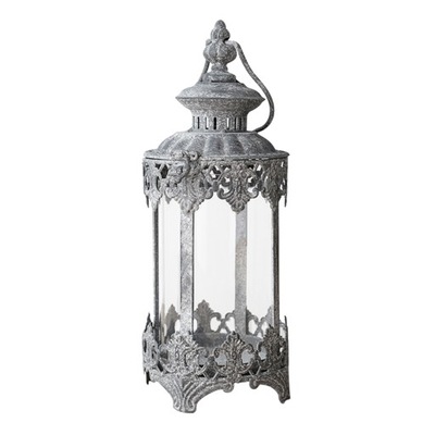 Lampion stołowy Świecznik Dekoracja z kutego żelaza