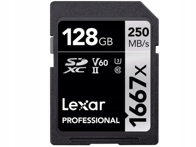 Lexar Profesjonalna karta SDXC 1667X UHS-2 Class 10 128 GB