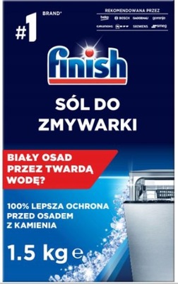 Finish Sól do Zmywarki Zmiękczająca Wodę 1,5 kg