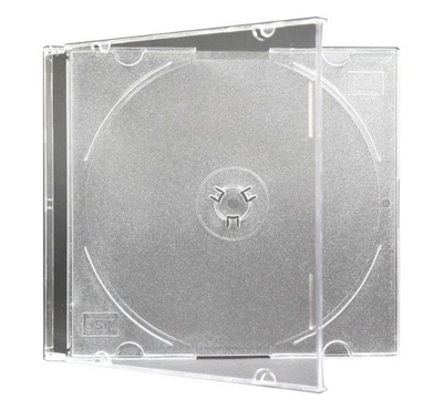 Pudełko na płytę CD/DVD slim 10szt przeźroczyste