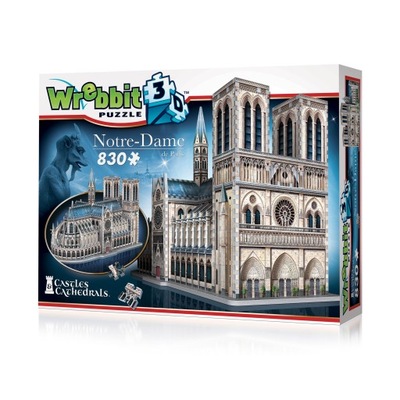 Wrebbit PUZZLE 3D Katedra Notre Dame de Paris 830