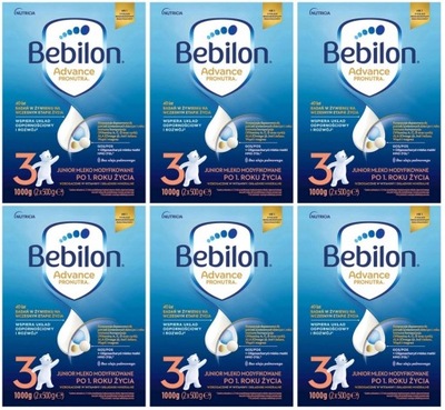 BEBILON 3 Pronutra ADVANCE mleko 6x1000g = 6000g