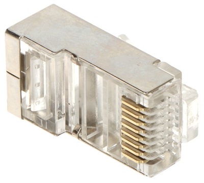 WTYK RJ-45 EZ FTP kat.5e PRZELOTOWY EKRANOWANY 100 SZTUK RJ45