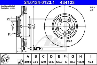 24.0134-0123.1 DISKU HAM.PRZOD VW TOUAREG 02- KAIRYSIS 