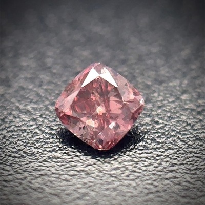 Naturalny Diament 0.07ct Różowy Cushion I1 Certyfikat ALGT