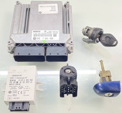 Bmw 3 e46 рестайлінг  04 r 1.8 16v набір стартовий блок керування двигуна комплект фото №1