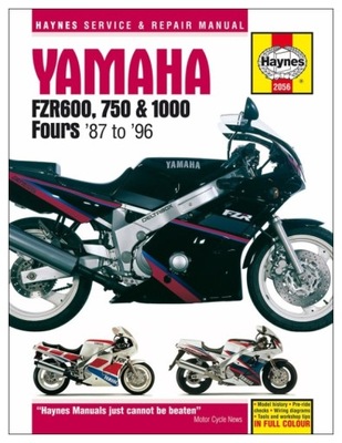 YAMAHA FZR600 FZR750 FZR1000 MANUAL DE MANTENIMIENTO HAYNES 24H  