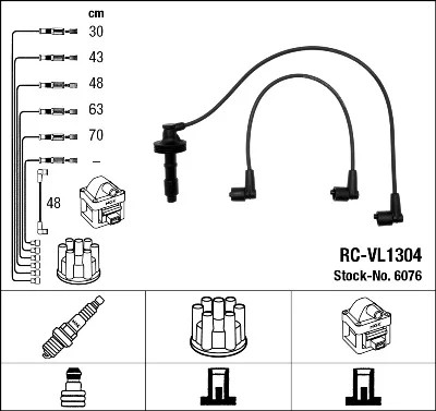 CABLES ZAP. 6076 NGK  