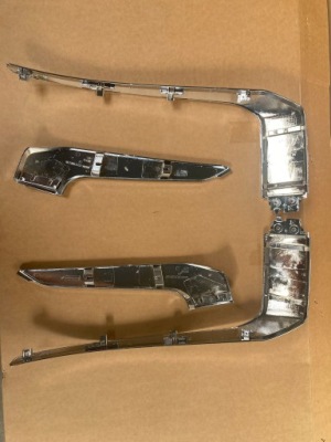 Mitsubishi l200 молдинг хром бампера kpl. 19- 2019 lift фото №1