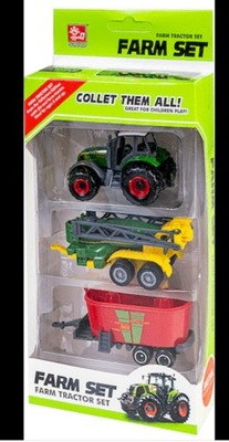Traktor z przyczepą zabawka 3+