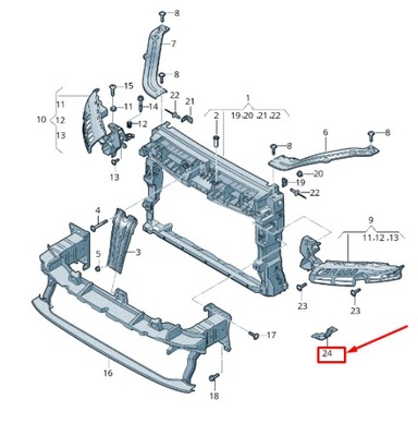 Seat tarraco kn left lower фара кронштейн 5ta804593a фото №1