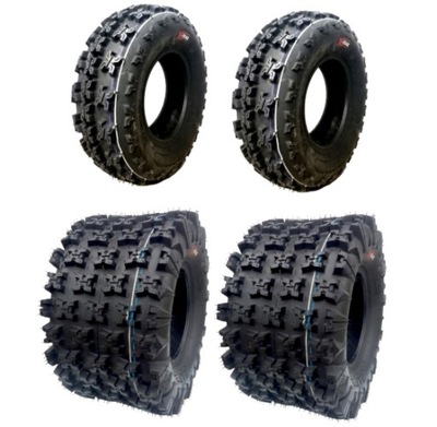 SET TIRES XTRAIL HAKUBA 20X11-9 21X7-10 YAMAHA RAPTOR YFZ SUZUKI LTZ LTR  