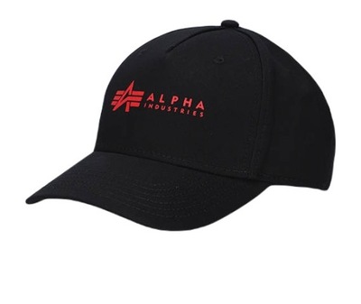 Šiltovka Alpha Industries Alpha Cap 126912 94 čierna/červená