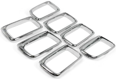 Решітка радіатора рамки ободки кільця хромовані решітка jeep compass 2011-2017 фото №1