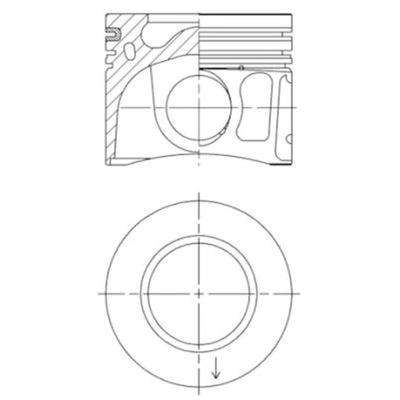 ПОРШЕНЬ KOLBENSCHMIDT 41765600