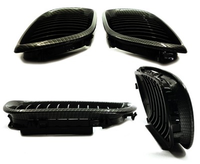 РЕШЁТКА РАДИАТОРА P+L РЕШЁТКА NERKI BMW E46 СЕДАН 2002-2005 ЧЕРНЫЙ CARBON