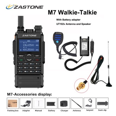 Zastone M7 Przenośne radio VHF UHF Walkie Talkie