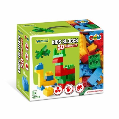 WADER 41294 Kids Blocks klocki 50 el.