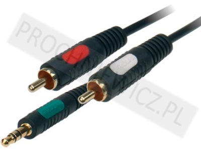 Kabel Prolink Classic 2RCA- Jack 3,5mm 1,2m