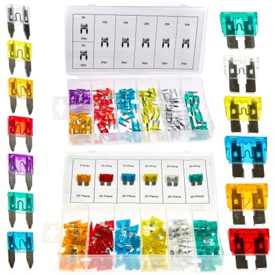 Набір запобіжників dużych mini автомобільних фото №1