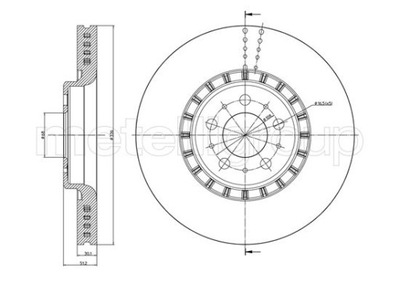 METELLI 23-0974C ДИСК ТОРМОЗНОЙ